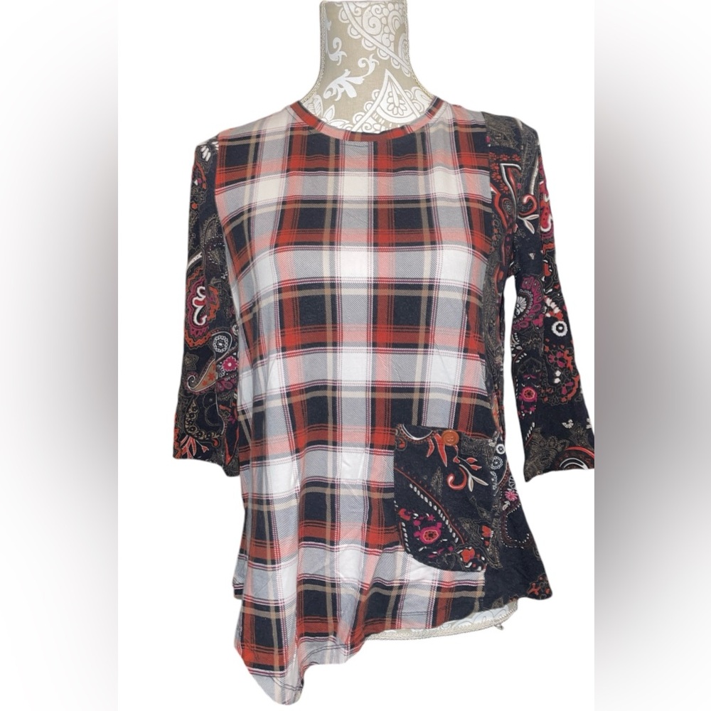 Westbound Petites Women’s Size PL 3/4 Length Sleeve Top